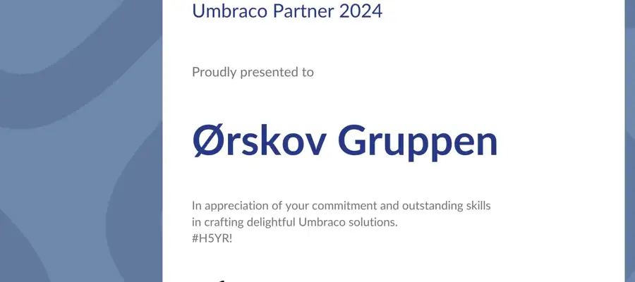 Vi er Umbraco Platinum Partner
