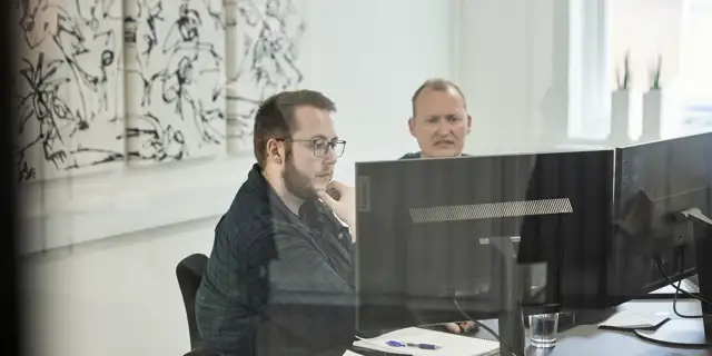 Michael og David i web i Ørskovgruppen